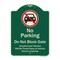 Signmission Designer Series-No Parking Don't Block Gate Unauthorized Vehicle Towed Away, 24" x 18", G-1824-9953 A-DES-G-1824-9953 - alternate 1